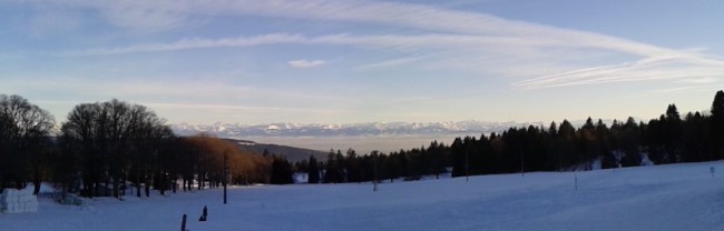 Ausblick von Les Loges, La Vue-des-Alpes
