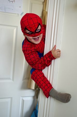 Climbing, Child, Spiderman